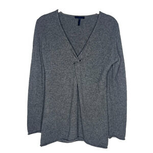 Enzo Mantovani Women's Gray 100% Cashmere Sweater Size Medium‎